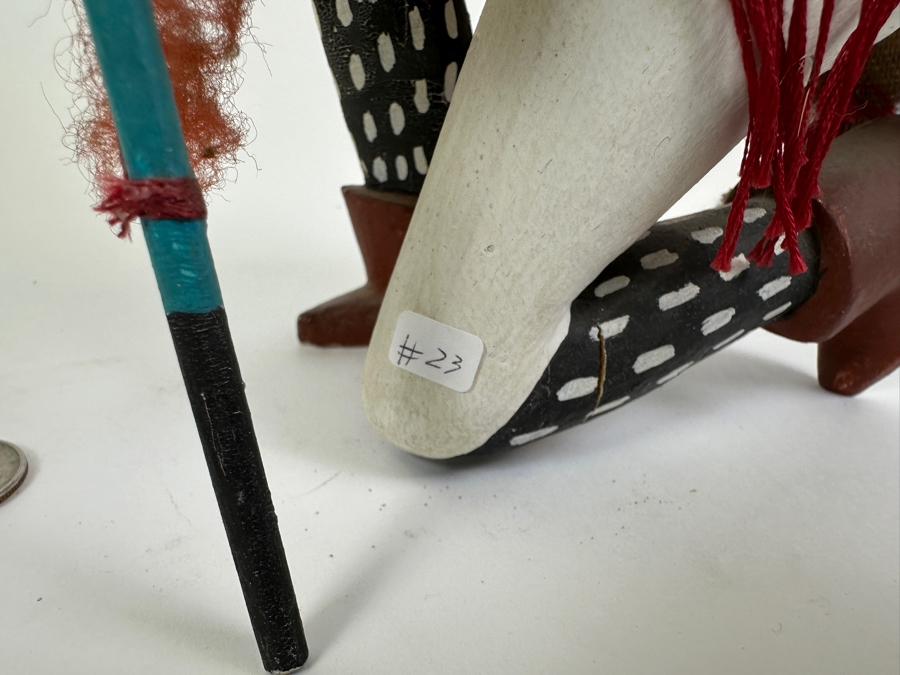 Vintage Native American Hopi Wolf Kweo Kachina Doll 11H [Photo 10]