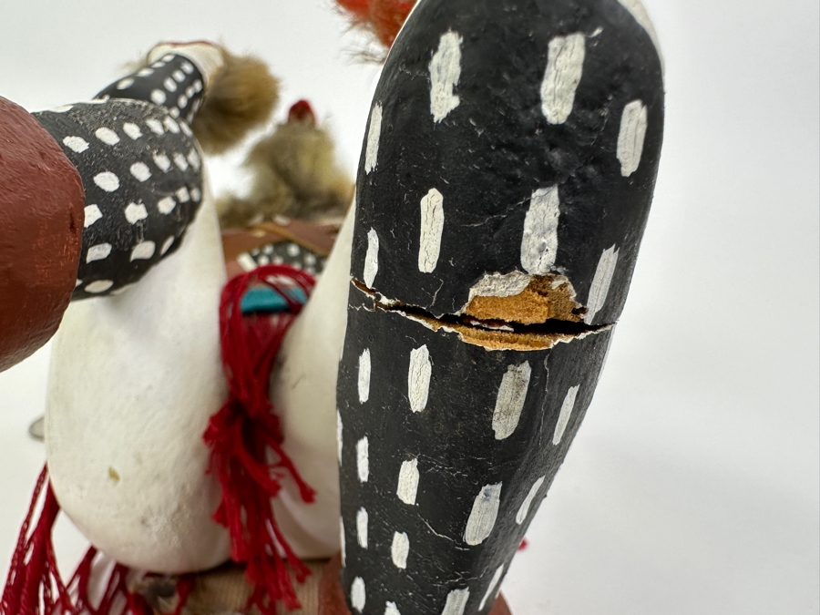 Vintage Native American Hopi Wolf Kweo Kachina Doll 11H [Photo 16]