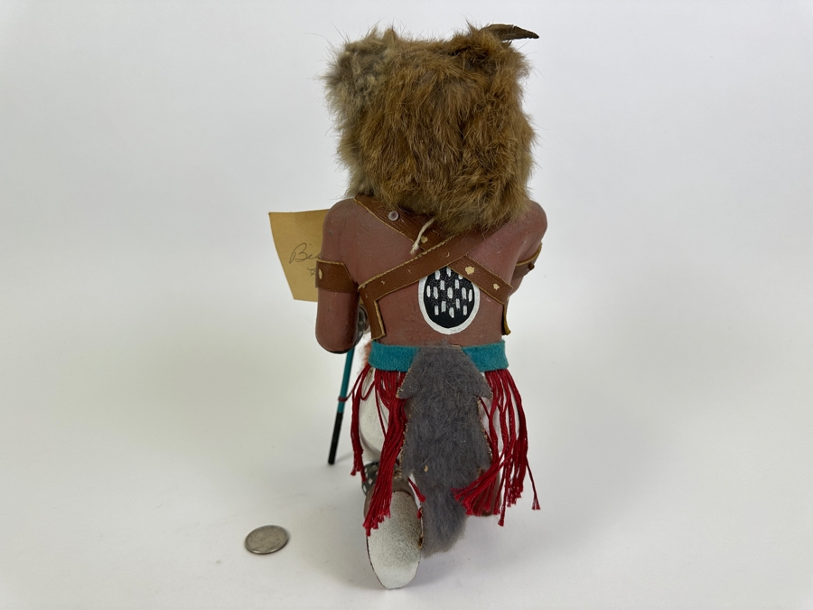 Vintage Native American Hopi Wolf Kweo Kachina Doll 11H [Photo 12]