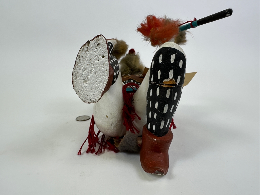Vintage Native American Hopi Wolf Kweo Kachina Doll 11H [Photo 15]