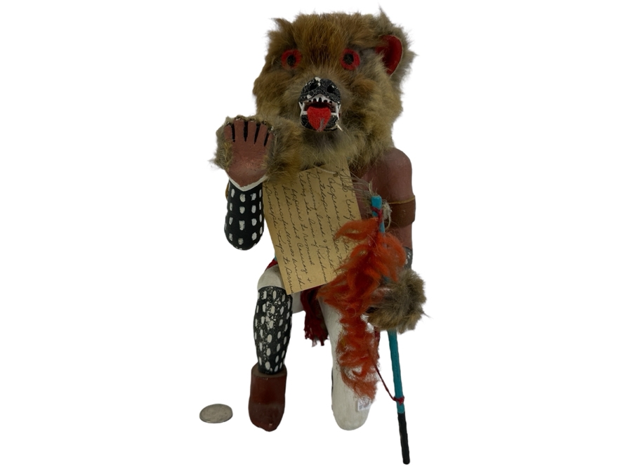 Vintage Native American Hopi Wolf Kweo Kachina Doll 11H [Photo 1]