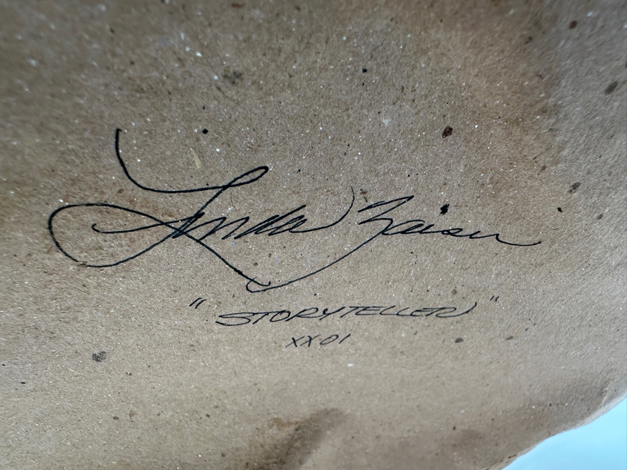 Native American Storyteller Pottery By Linda Zaiser 9W X 12D X 15.5H Retails $375 [Photo 17]