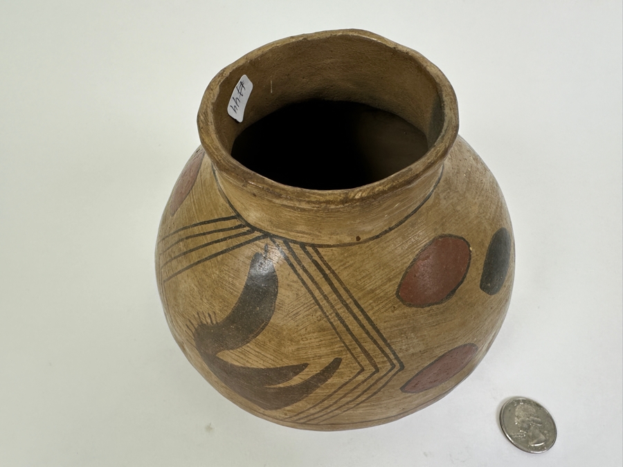 Vintage Native American Hopi Pottery Vase 5'H [Photo 7]
