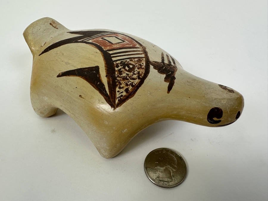 Vintage Laguna Pueblo Turtle Signed Pottery 6'W x 3.5'D x 2'H [Photo 3]