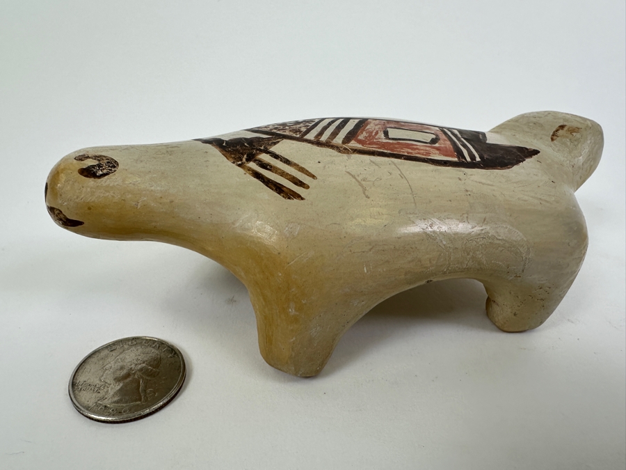 Vintage Laguna Pueblo Turtle Signed Pottery 6'W x 3.5'D x 2'H [Photo 5]