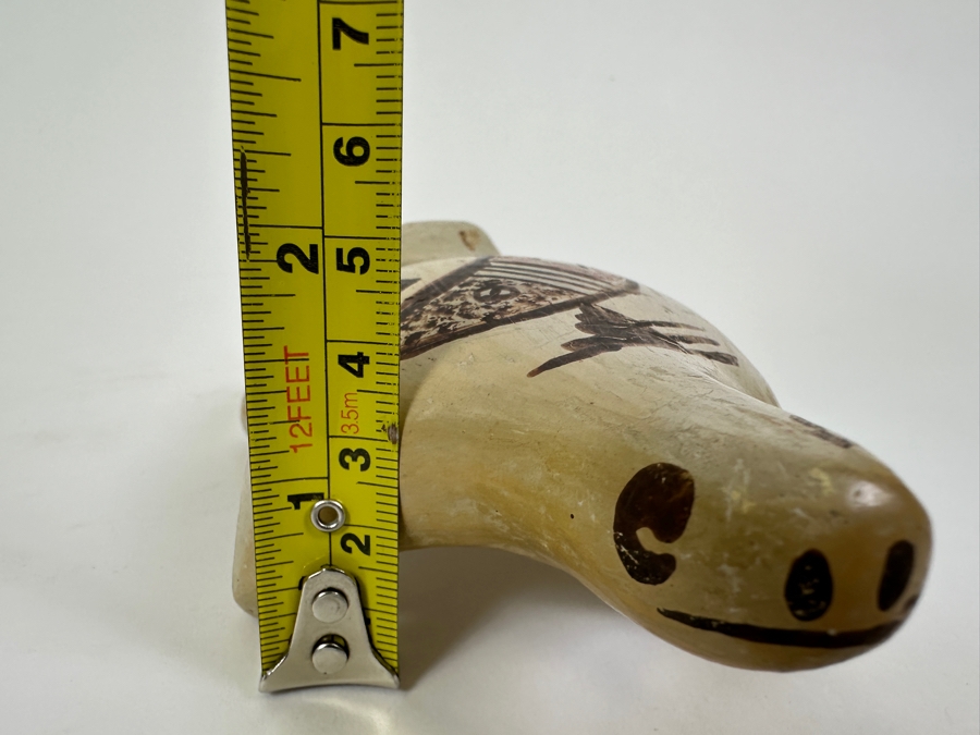 Vintage Laguna Pueblo Turtle Signed Pottery 6'W x 3.5'D x 2'H [Photo 9]