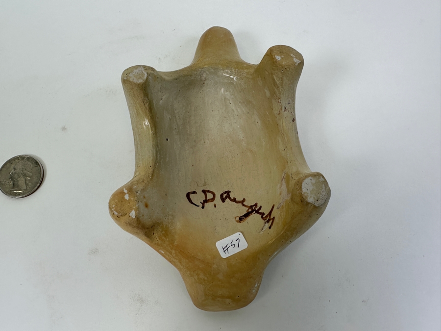 Vintage Laguna Pueblo Turtle Signed Pottery 6'W x 3.5'D x 2'H [Photo 7]