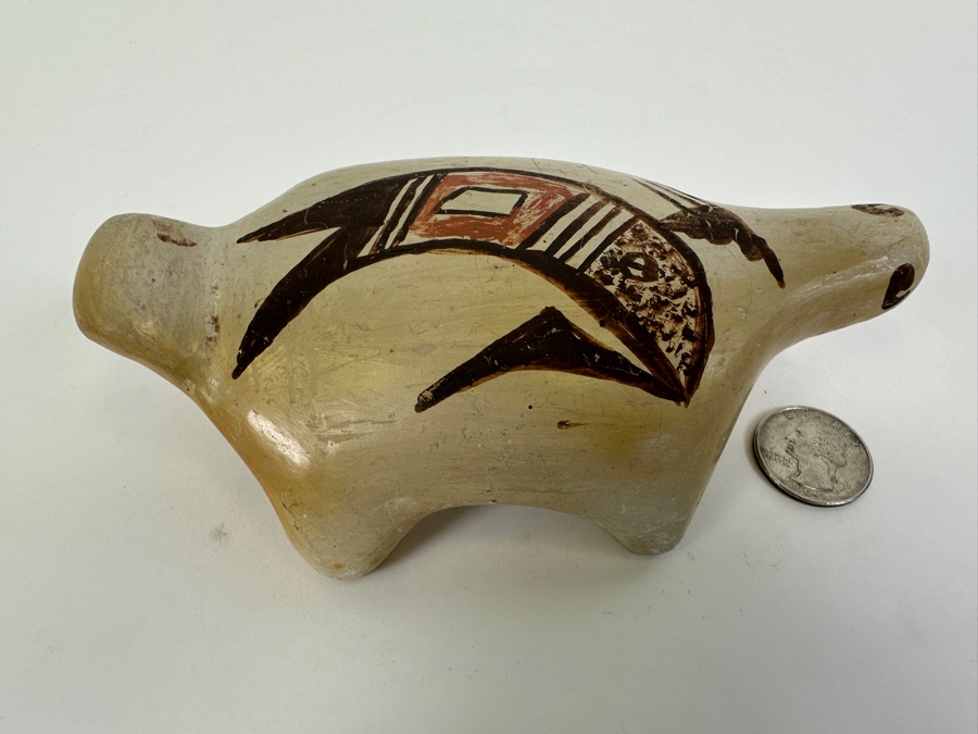 Vintage Laguna Pueblo Turtle Signed Pottery 6'W x 3.5'D x 2'H [Photo 2]