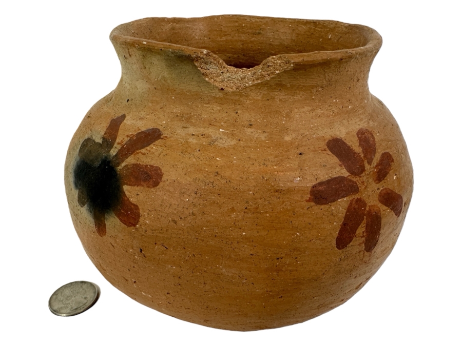 Vintage Native American Pottery Piece from The Mission Period 5'H [Photo 1]