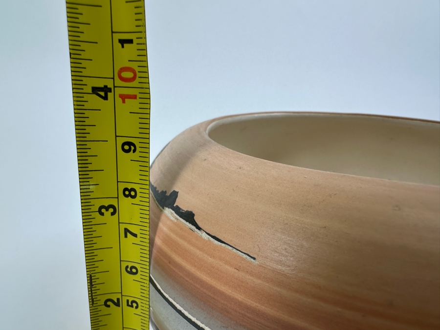 Dine' Ba'Hane' Navajo Pottery Bowl 'Continue Light of Beauty' by Bluebird [Photo 13]