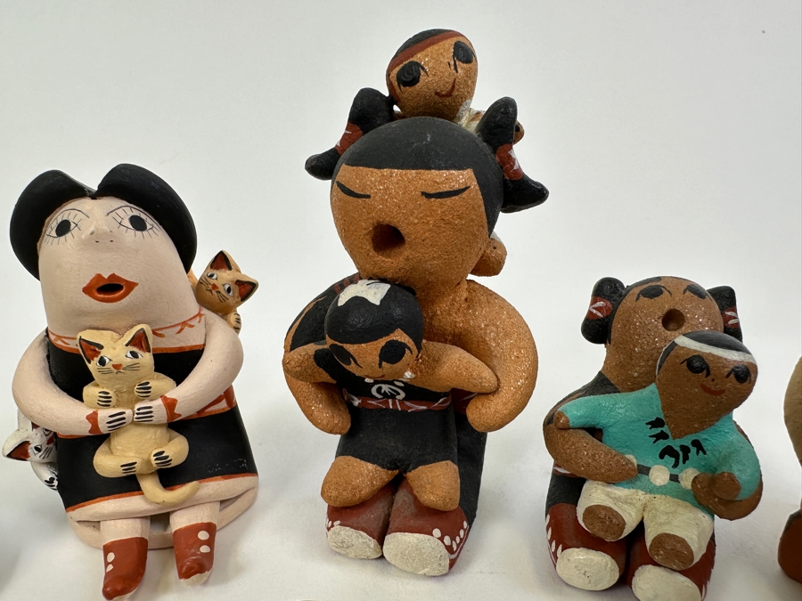 Collection Of Seven Native American Storytellers 1'H, 2'H, 3'H [Photo 8]