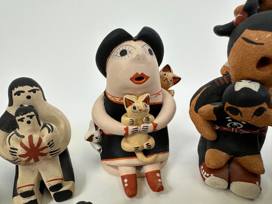 Collection Of Seven Native American Storytellers 1'H, 2'H, 3'H [Photo 6]