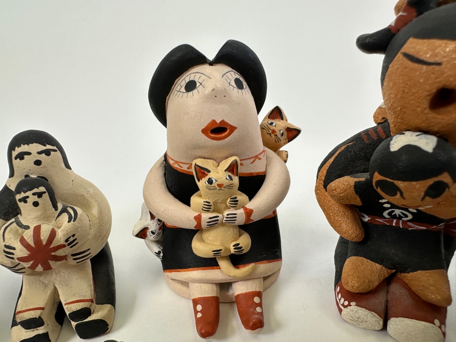 Collection Of Seven Native American Storytellers 1'H, 2'H, 3'H [Photo 7]