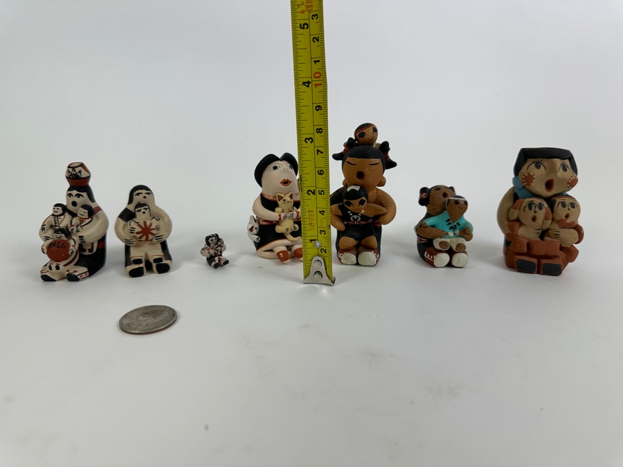 Collection Of Seven Native American Storytellers 1'H, 2'H, 3'H [Photo 24]