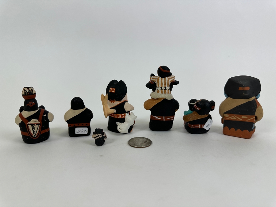 Collection Of Seven Native American Storytellers 1'H, 2'H, 3'H [Photo 12]