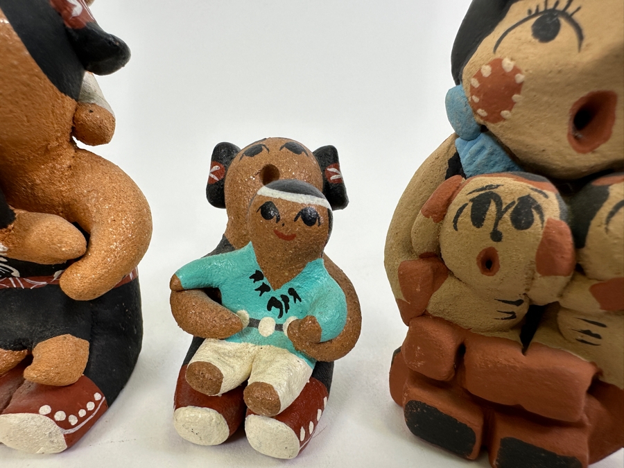 Collection Of Seven Native American Storytellers 1'H, 2'H, 3'H [Photo 9]