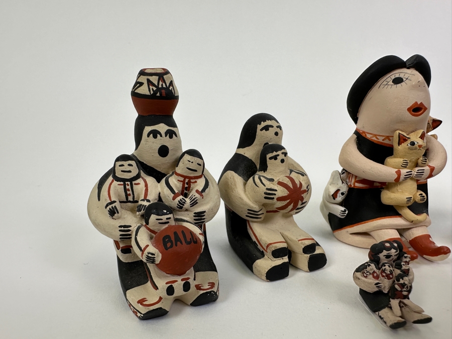 Collection Of Seven Native American Storytellers 1'H, 2'H, 3'H [Photo 3]