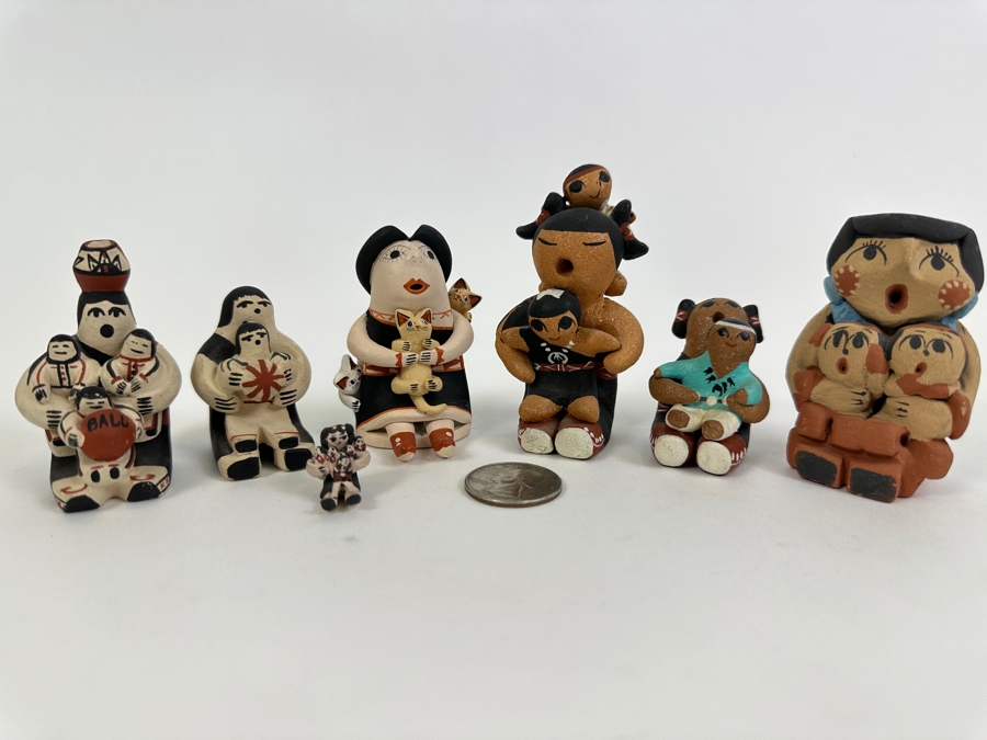 Collection Of Seven Native American Storytellers 1'H, 2'H, 3'H [Photo 2]