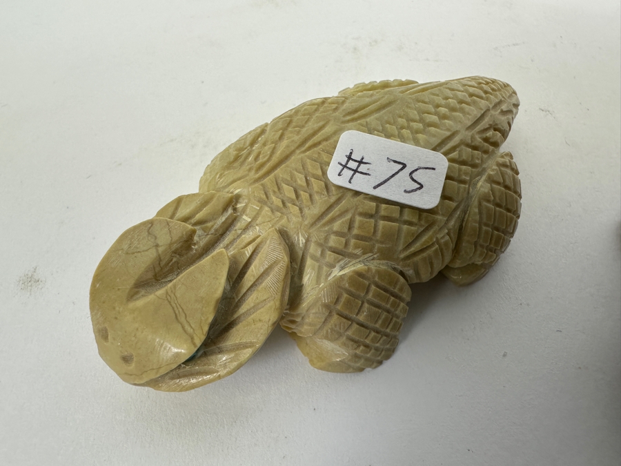 Pair of Carved Stone Zuni Fetishes - One Signed, One Unsigned  [Photo 6]