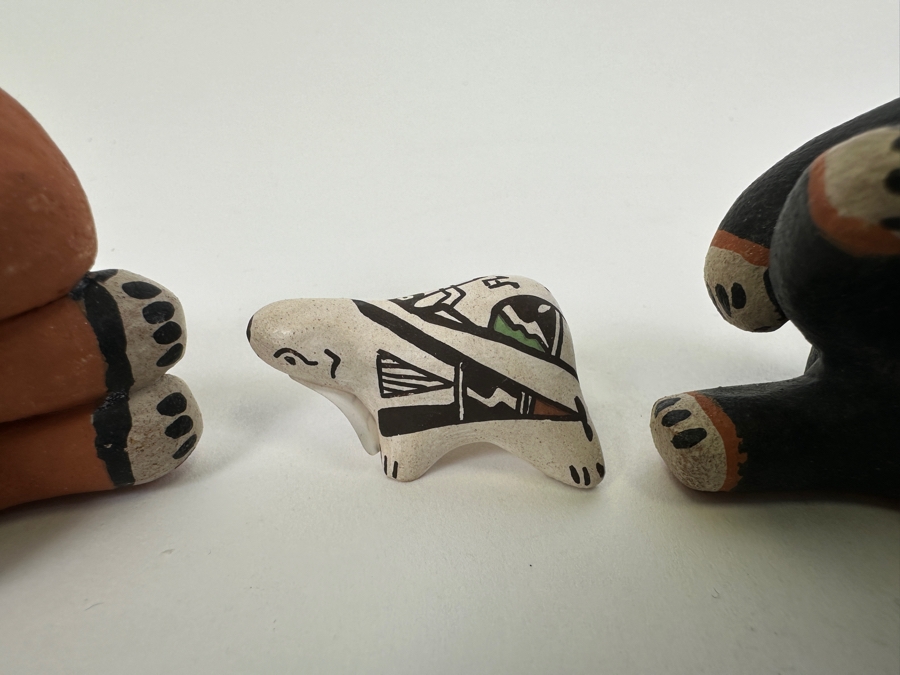 Lot of (3) Jemez Pottery Animal Figurines 3/4'H - 2'H [Photo 6]