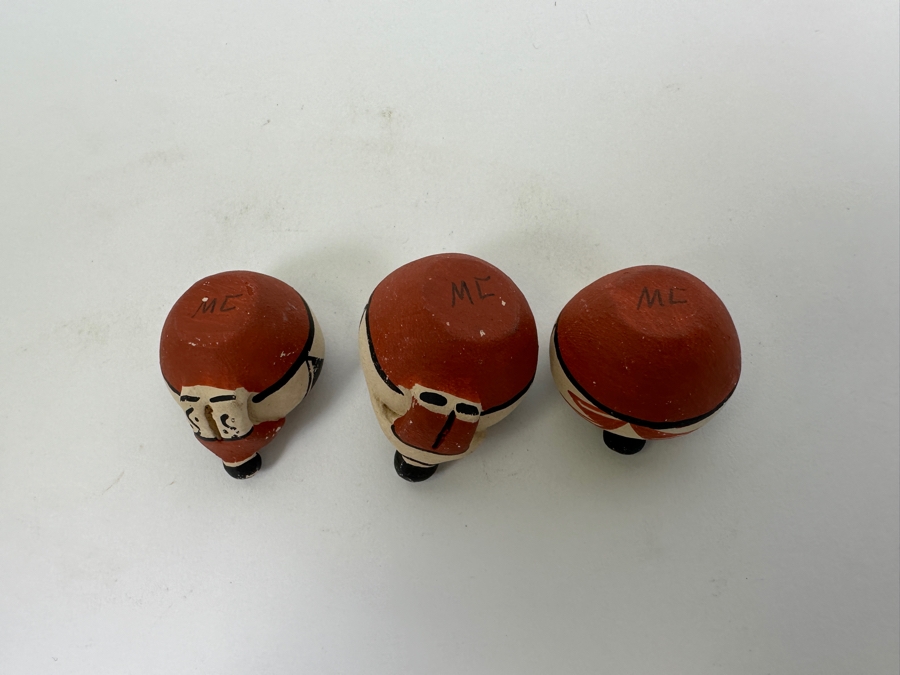 Lot of (3) Miniature Jemez Pottery Pots 1'H [Photo 8]