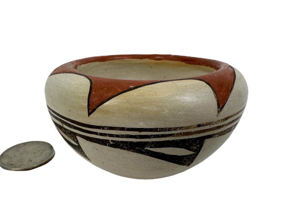 Native American Hopi Pottery Pot Jar By Delores Namoki 1.5H