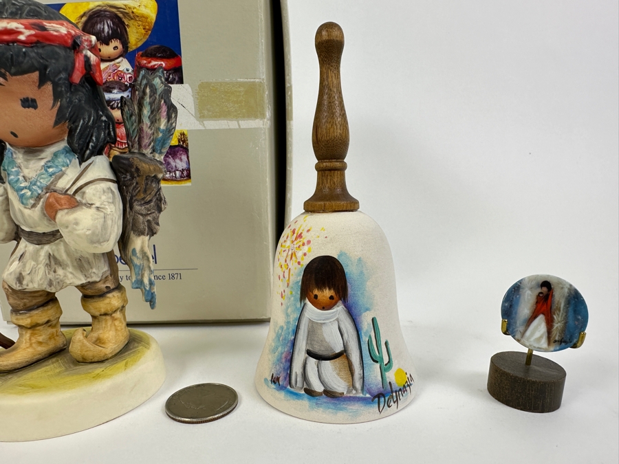 De Grazia Figurine With Box, Bell And Limited Edition Miniature Plate [Photo 4]