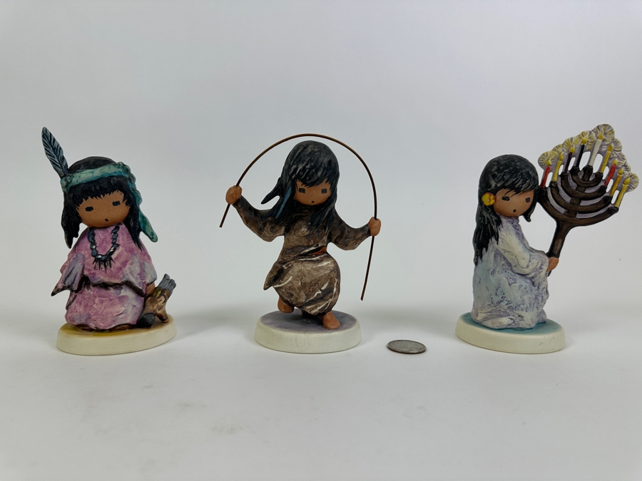 (3) De Grazia Figurines With Boxes [Photo 3]