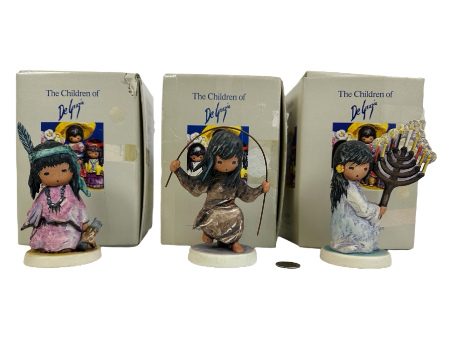 (3) De Grazia Figurines With Boxes [Photo 1]