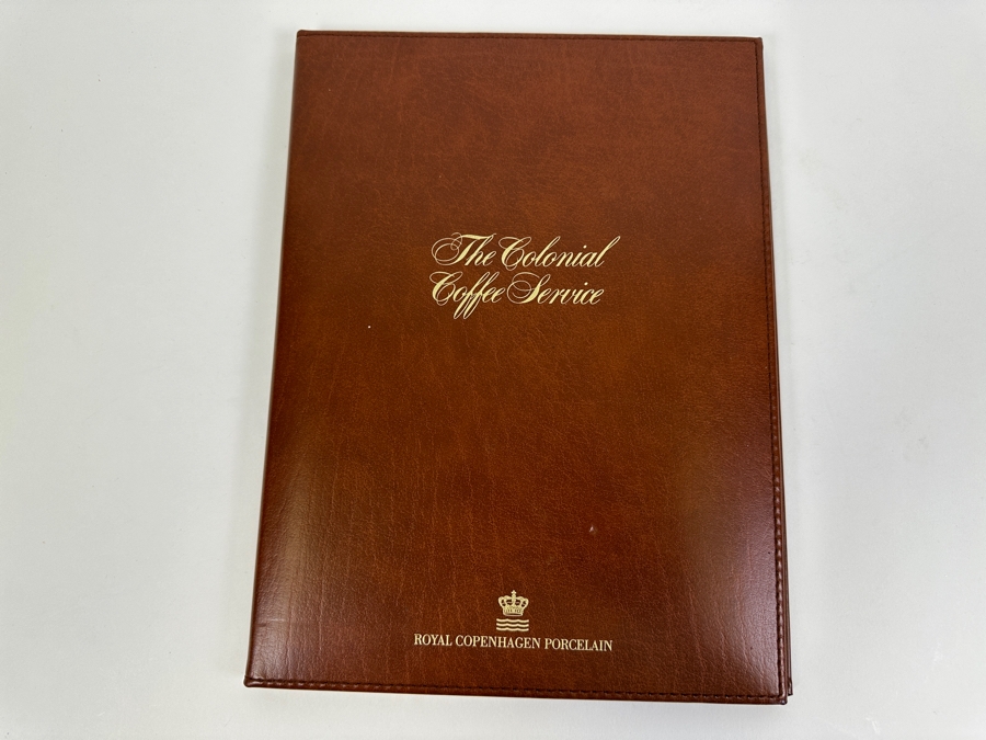 Rare Limited Edition Royal Copenhagen Porcelain Colonial Coffee Service Set In Fitted Chest Commemorating The Bicentennial Of The United States Of America Featuring Presidents Thomas Jefferson & George Washington Numbered 257 Of 300 Estimate $2,500-$3,000 [Photo 26]