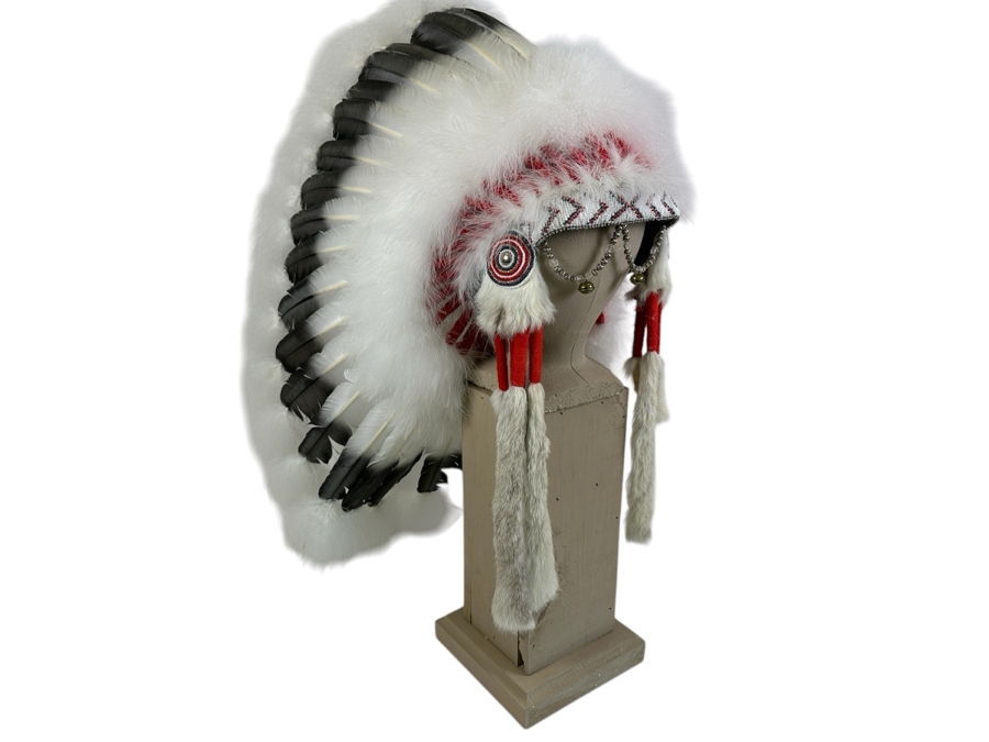 Black Cloud Warbonnet Beadwork By Marilou Navajo And Featherwork By Rosemary Navajo 18W X 31H [Photo 2]