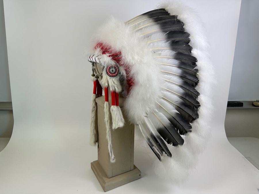 Black Cloud Warbonnet Beadwork By Marilou Navajo And Featherwork By Rosemary Navajo 18W X 31H [Photo 7]