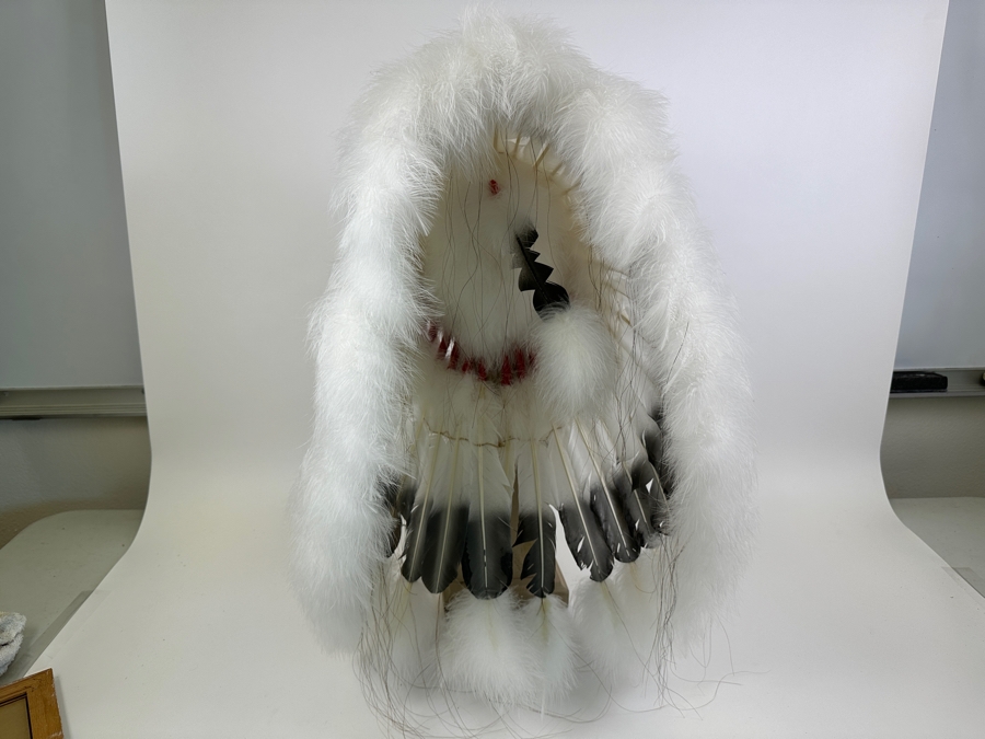Black Cloud Warbonnet Beadwork By Marilou Navajo And Featherwork By Rosemary Navajo 18W X 31H [Photo 14]