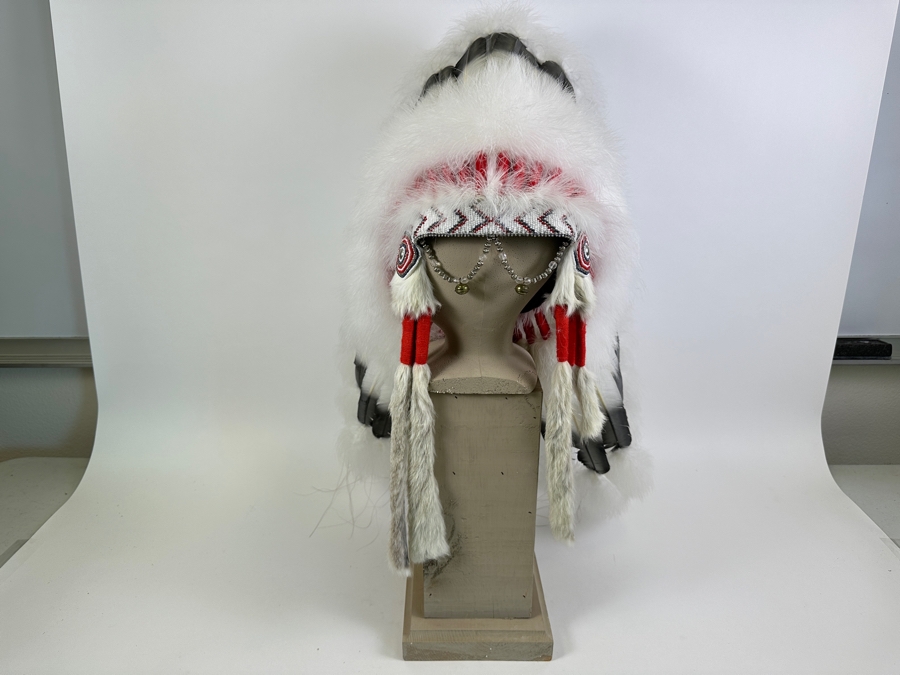 Black Cloud Warbonnet Beadwork By Marilou Navajo And Featherwork By Rosemary Navajo 18W X 31H [Photo 6]