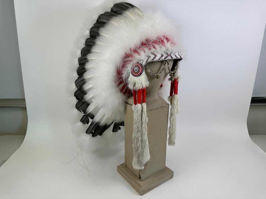 Black Cloud Warbonnet Beadwork By Marilou Navajo And Featherwork By Rosemary Navajo 18W X 31H [Photo 3]