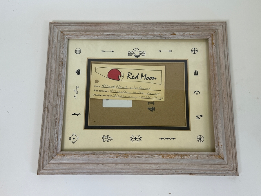 Black Cloud Warbonnet Beadwork By Marilou Navajo And Featherwork By Rosemary Navajo 18W X 31H [Photo 19]