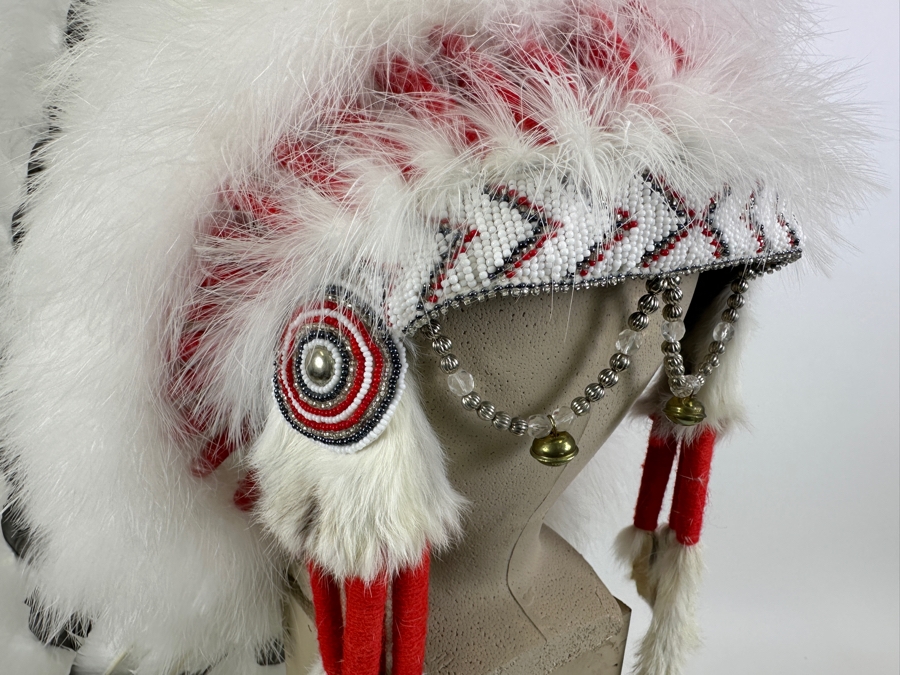 Black Cloud Warbonnet Beadwork By Marilou Navajo And Featherwork By Rosemary Navajo 18W X 31H [Photo 4]