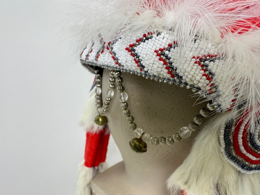 Black Cloud Warbonnet Beadwork By Marilou Navajo And Featherwork By Rosemary Navajo 18W X 31H [Photo 11]