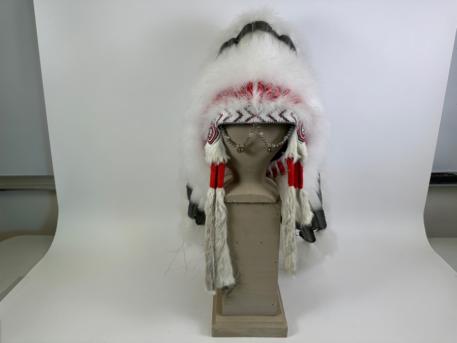 Black Cloud Warbonnet Beadwork By Marilou Navajo And Featherwork By Rosemary Navajo 18W X 31H [Photo 5]