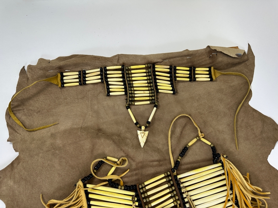 Native American Breastplate And Choker 27W X 36H [Photo 6]