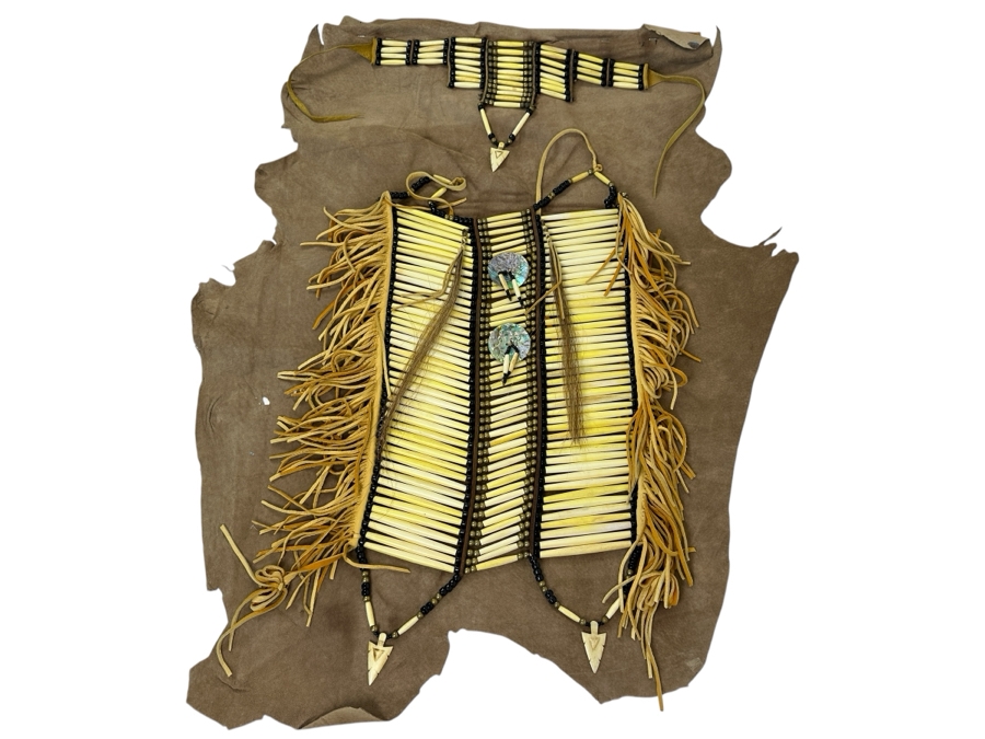 Native American Breastplate And Choker 27W X 36H