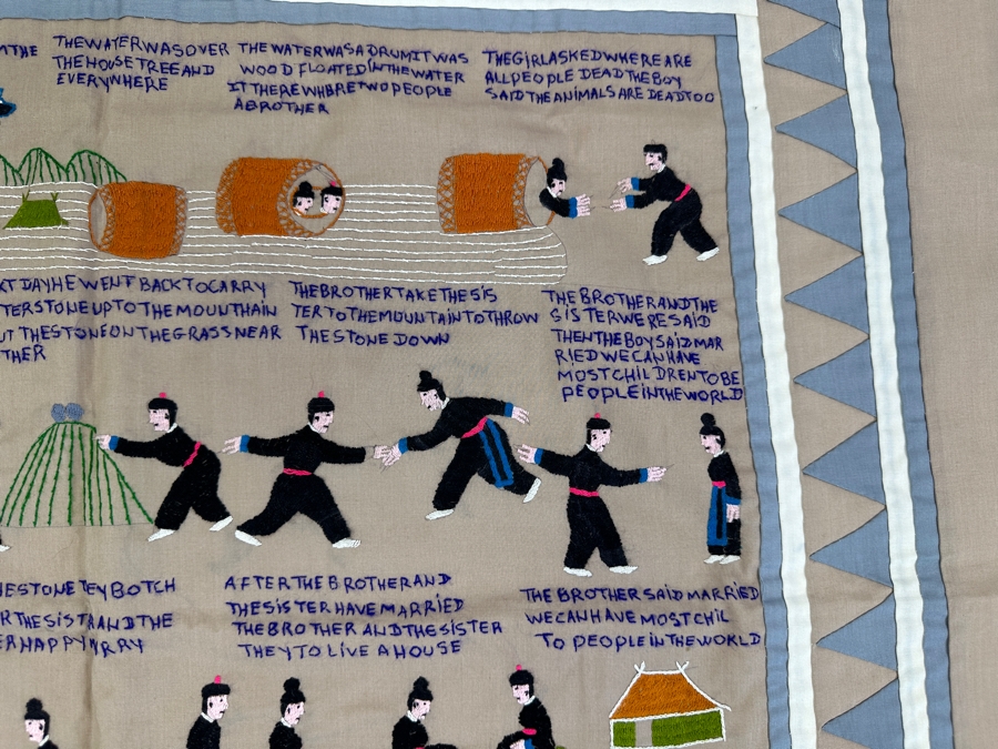 Handmade Hmong Tapestries By May Xiong Yang And Maria Xiong 30 X 30 [Photo 5]