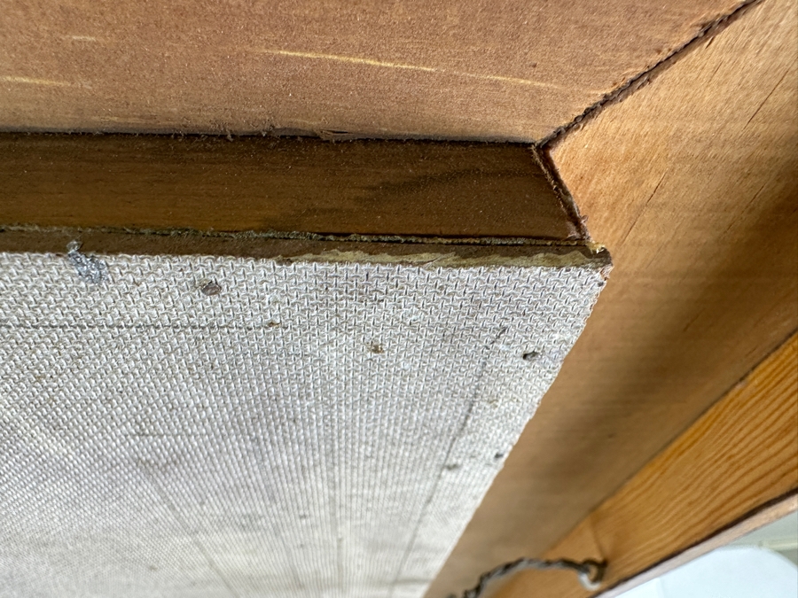 John Carrol Hooper Vintage 1969 Original Plein Air Oil Painting Titled 'The Warrior From Yaxchilan' Painted From A Temple Carving On The Site Of Chiapas, Mexico Framed 20 X 36 [Photo 15]