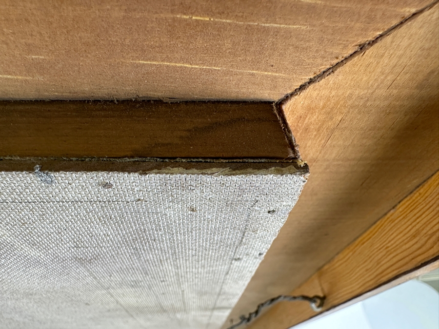 John Carrol Hooper Vintage 1969 Original Plein Air Oil Painting Titled 'The Warrior From Yaxchilan' Painted From A Temple Carving On The Site Of Chiapas, Mexico Framed 20 X 36 [Photo 16]