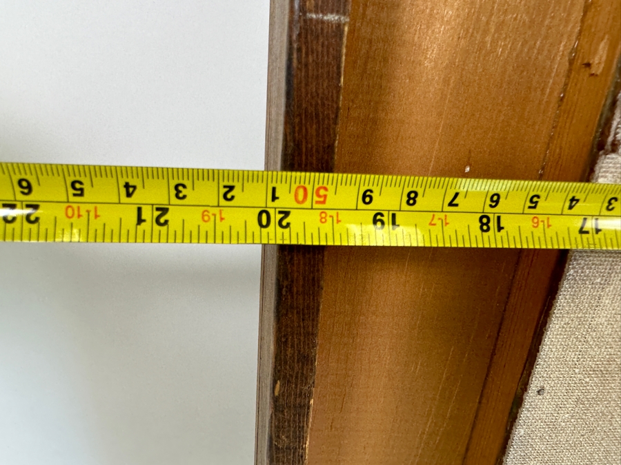 John Carrol Hooper Vintage 1969 Original Plein Air Oil Painting Titled 'The Warrior From Yaxchilan' Painted From A Temple Carving On The Site Of Chiapas, Mexico Framed 20 X 36 [Photo 17]