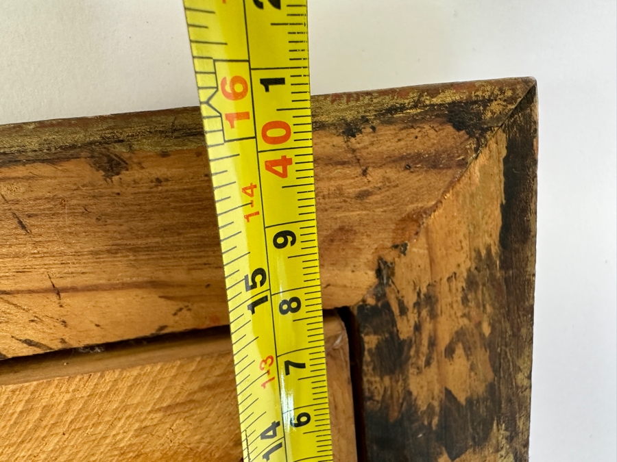 John Carrol Hooper Original Oil Painting On Canvas Mayan Ceremony 27 X 10.5 Framed 33 X 16 [Photo 16]