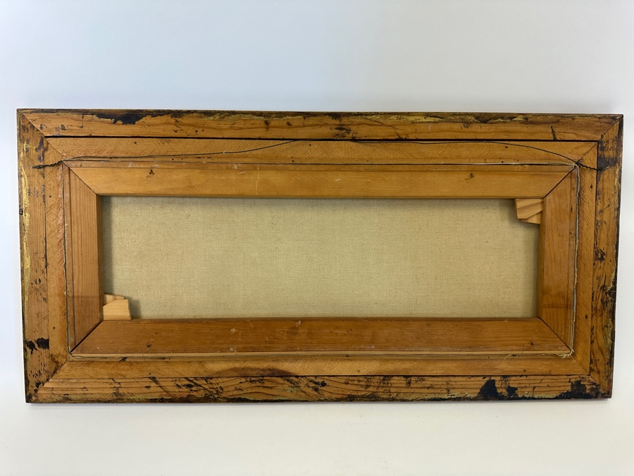 John Carrol Hooper Original Oil Painting On Canvas Mayan Ceremony 27 X 10.5 Framed 33 X 16 [Photo 12]