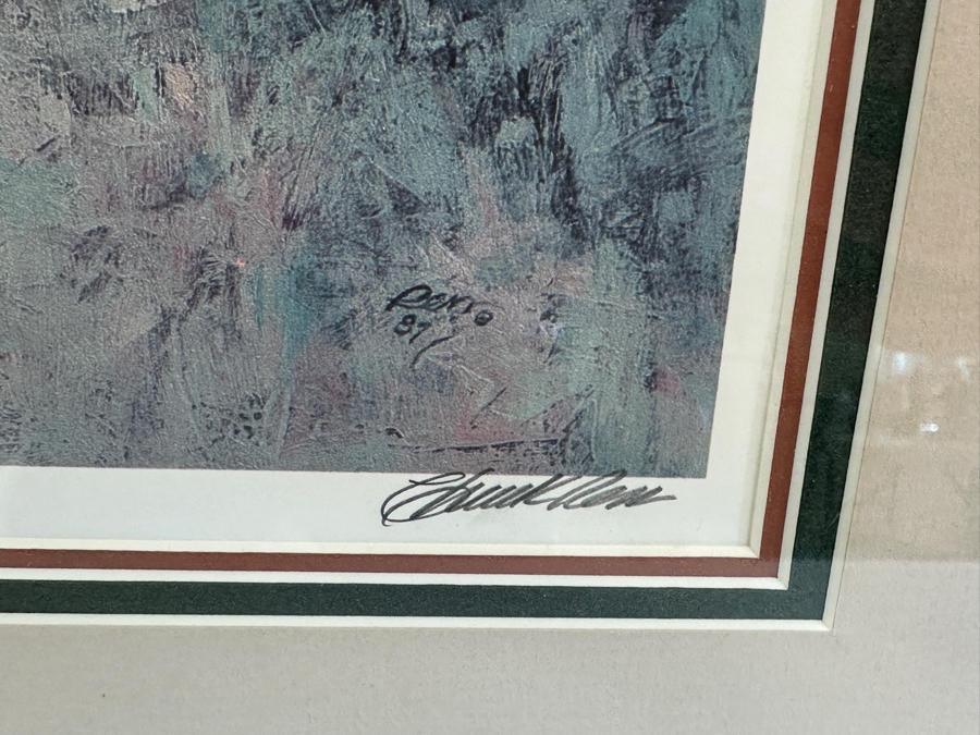 Chuck Ren Hand Signed Limited Edition Print Titled 'Deliverance' Numbered 178 Of 1,900 15 X 23 Framed 22.5 X 31.5 [Photo 6]