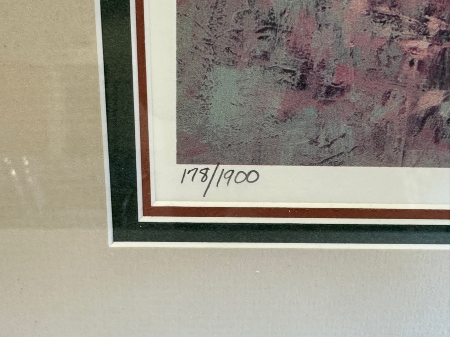 Chuck Ren Hand Signed Limited Edition Print Titled 'Deliverance' Numbered 178 Of 1,900 15 X 23 Framed 22.5 X 31.5 [Photo 8]