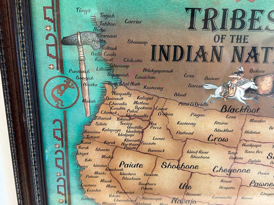 Framed Print Tribes Of The Indian Nation 26.5 X 20.5 [Photo 7]